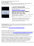 Cover page: Home      Research     Experts     Events     Education     Opportunities     Press     About Us     Support Our Work  Adolescents with Lesbian Mothers Describe Their Own Lives