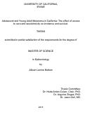 Cover page: Adolescent and Young Adult Melanoma in California: The effect of access to care and race/ethnicity on incidence and survival