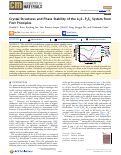 Cover page: Crystal Structures and Phase Stability of the Li2S–P2S5 System from First Principles