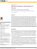 Cover page: Olfactory Orientation and Navigation in Humans