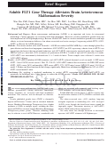 Cover page: Soluble FLT1 Gene Therapy Alleviates Brain Arteriovenous Malformation Severity