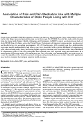 Cover page: Association of Pain and Pain Medication Use with Multiple Characteristics of Older People Living with HIV