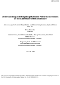 Cover page: Understanding and Mitigating Multicore Performance Issues on the AMD Opteron 
Architecture