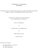 Cover page: Thermalization Rate of Positronium in Mesoporous Silica Thin Films Studied With Angular Correlation of Annihilation Radiation Spectrometry