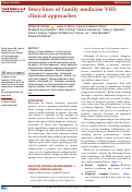 Cover page: Storylines of family medicine VIII: clinical approaches.