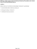 Cover page: Efficiency improvement and CO2 emission reduction potentials in the United States petroleum refining industry