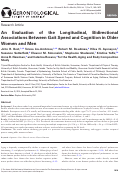 Cover page: An Evaluation of the Longitudinal, Bidirectional Associations Between Gait Speed and Cognition in Older Women and Men