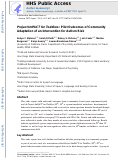 Cover page: Project ImPACT for Toddlers: Pilot outcomes of a community adaptation of an intervention for autism risk