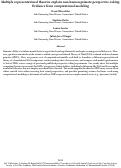 Cover page: Multiple representational theories explain non-human primate perspective-taking: Evidence from computational modeling