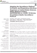 Cover page: Adapting the Surveillance Platform for Enteric and Respiratory Infectious Organisms at United States Veterans Affairs Medical Centers (SUPERNOVA) for COVID-19 Among Hospitalized Adults: Surveillance Protocol