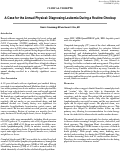 Cover page: A Case for the Annual Physical: Diagnosing Leukemia During a Routine Checkup