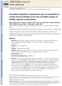 Cover page: Race/ethnic disparities in reproductive age: an examination of ovarian reserve estimates across four race/ethnic groups of healthy, regularly cycling women