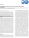 Cover page: The influence of interfacial tension on water-oil two-phase relative permeability