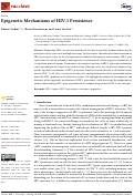 Cover page: Epigenetic Mechanisms of HIV-1 Persistence