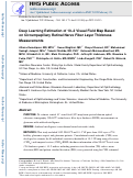 Cover page: Deep Learning Estimation of 10-2 Visual Field Map Based on Circumpapillary Retinal Nerve Fiber Layer Thickness Measurements