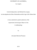 Cover page: Scottish Independence and Shetland Sovereignty: An Investigation into Micro-Nationalism and the Logic of the Nation-State