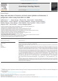 Cover page: Stage and outcomes of invasive cervical cancer patients in Botswana: A prospective cohort study from 2013 to 2020