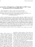 Cover page: Estimating the size of populations at high risk for HIV using respondent‐driven sampling data