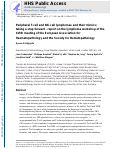 Cover page: Peripheral T-cell and NK-cell lymphomas and their mimics; taking a step forward - report on the lymphoma workshop of the XVIth meeting of the European Association for Haematopathology and the Society for Hematopathology.