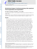 Cover page: Bi-directional changes in fractional anisotropy after experiment TBI: Disorganization and reorganization?