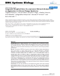 Cover page: Integrated Weighted Gene Co-expression Network Analysis with an Application to Chronic Fatigue Syndrome