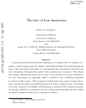 Cover page: The fate of four dimensions