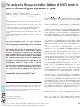 Cover page: The replicative lifespan‐extending deletion of SGF73 results in altered ribosomal gene expression in yeast