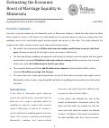 Cover page: Estimating the Economic Boost of Marriage Equality in Minnesota