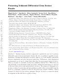 Cover page: Publishing unbinned differential cross section results