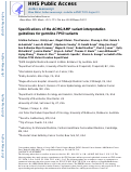 Cover page: Specifications of the ACMG/AMP variant interpretation guidelines for germline TP53 variants