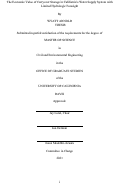 Cover page: The Economic Value of Carryover Storage in California’s Water Supply System with Limited Hydrologic Foresight