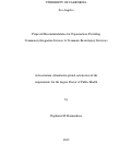 Cover page: Proposed Recommendations for Organizations Providing Community Integration Services to Traumatic Brain Injury Survivors