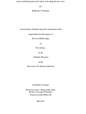 Cover page: Social and Environmental Control of the Reproductive Axis