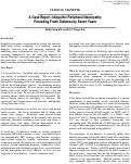 Cover page: A Case Report: Idiopathic Peripheral Neuropathy Preceding Frank Diabetes by Seven Years