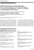 Cover page: Radiotherapy followed by adjuvant temozolomide with or without neoadjuvant ACNU-CDDP chemotherapy in newly diagnosed glioblastomas: a prospective randomized controlled multicenter phase III trial