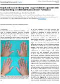 Cover page: Rapid and sustained response to apremilast in a patient with long-standing acrodermatitis continua of Hallopeau