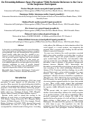 Cover page: Does Friendship Influence Space Perception? With Particular Reference to the Curse of the Suspicious Participants