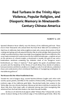 Cover page: Red Turbans in the Trinity Alps: Violence, Popular Religion, and Diasporic Memory in Nineteenth-Century Chinese America