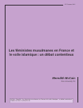 Cover page: Les féministes musulmanes en France et le voile islamique : un débat contentieux