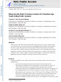Cover page: Where are the Beds? Housing Locations for Transition Age Youth Exiting Public Systems