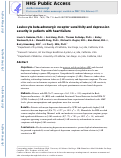 Cover page: Leukocyte ß-Adrenergic Receptor Sensitivity and Depression Severity in Patients With Heart Failure