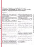 Cover page: Longitudinal measures of circulating leptin and ghrelin concentrations are associated with the growth of young Peruvian children but are not affected by zinc supplementation 2