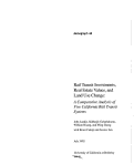 Cover page of Rail Transit Investments, Real Estate Values, and Land Use Change: A Comparative Analysis of Five California Rail Transit Systems