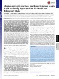 Cover page: Lifespan adversity and later adulthood telomere length in the nationally representative US Health and Retirement Study