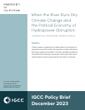 Cover page: When the River Runs Dry: Climate Change and the Political Economy of Hydropower Disruption