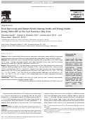 Cover page: Food Insecurity and Unmet Needs Among Youth and Young Adults Living With HIV in the San Francisco Bay Area