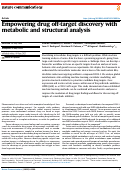 Cover page: Empowering drug off-target discovery with metabolic and structural analysis.