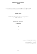 Cover page: Exploring Corpus Use in Second Language Vocabulary Learning: Toward the Establishment of a Data-Driven Learning Model