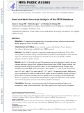 Cover page: Head and Neck Sarcomas: Analysis of the SEER Database