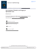 Cover page: The Interplay of Genetics and Surgery in Ophthalmic Care